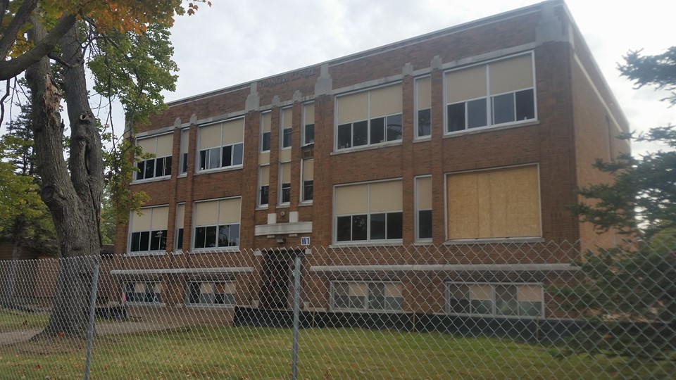 Franklin School Apartments Stucco Project in Rice Lake, WI Accent